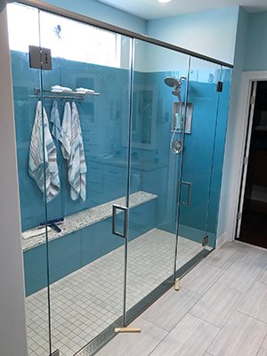 Frameless shower — Myrtle Beach